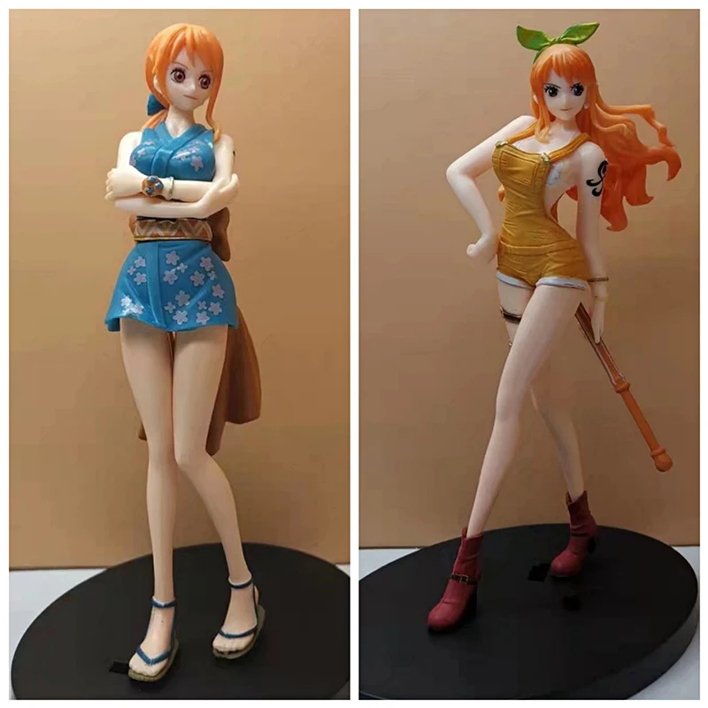 16cm One Piece Nami Action Figure Anime Pvc Kimono Kazunokuni Theatrical Version Of Nami Collection Model Dolls Toys For Gifts Action Figures Aliexpress