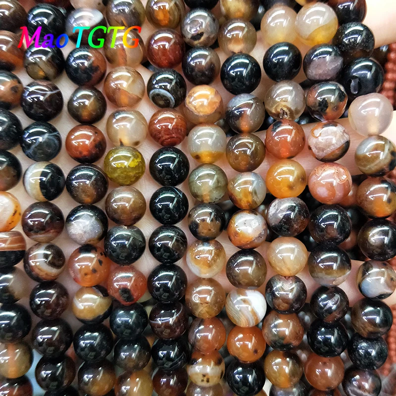 

Natural Fantasy Agates Beads For Jewelry Making Necklace Bracelet 6/8/10/12mm Natural Agates Round Loose Beads Wholesale