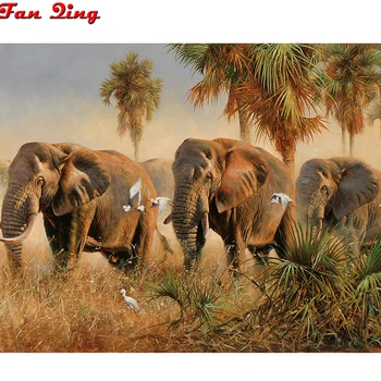 

Full Square/Round Drill 5D DIY Diamond Painting " elephant" diamond Embroidery Cross Stitch 5D Home Decor Gift