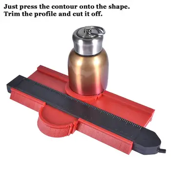 

Contour Gauge 10 Inch Plastic Irregular Profile Duplicator Instant Template Shape Copy Tool with Lock