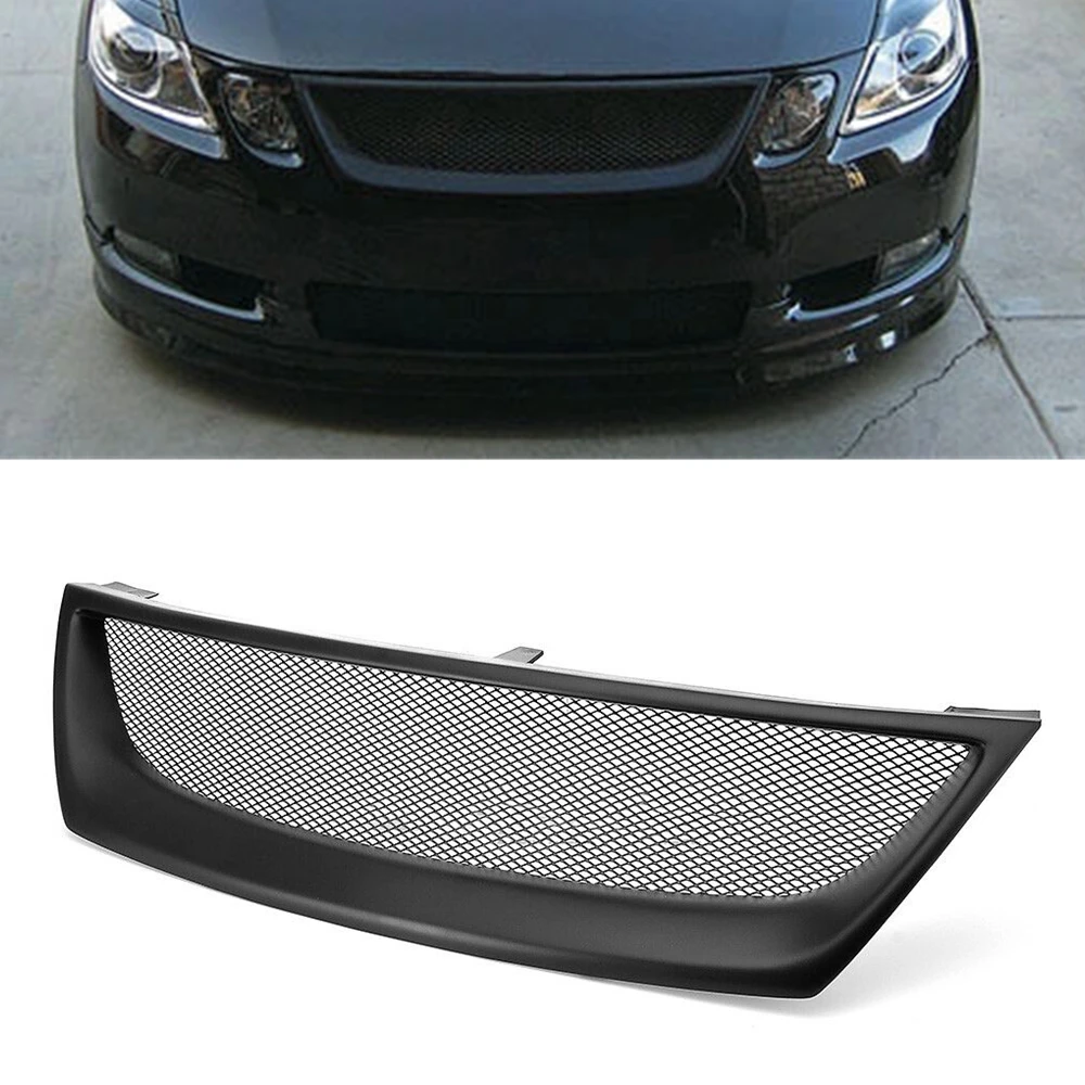자동차 상단 범퍼 후드 메쉬 그리드 그릴, 렉서스 GS GS300 GS350 GS430 GS450h 2006-2007 4-문짝 F 스포츠 매트 블랙 그릴