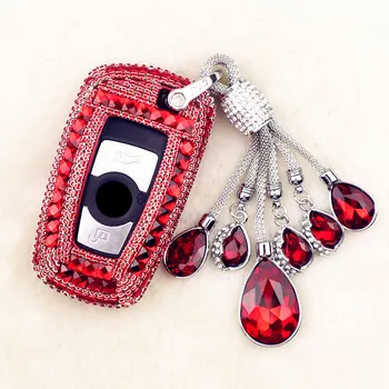 

Crystal Diamond Car Key Case Protective Cover for BMW 520 525 f30 f10 F18 118i 320i 1 3 5 7 Series X3 X4 M3 M4 M5 Accessories