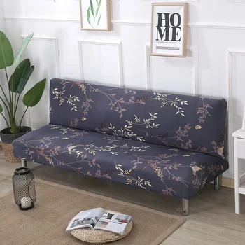 

Universal Size Armless Sofa Bed Cover Elastic Covers Folding Seat Slipcover Stretch Covers Cheap Couch Protector Spandex