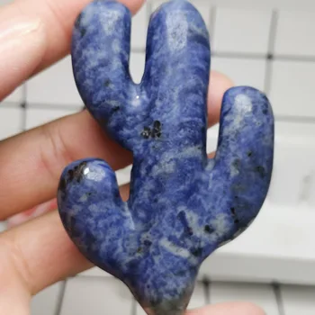 

The stone carvings of natural blue veins, cacti, and Reiki statues are crystalline healing energies