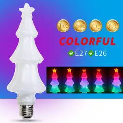 RGB E27 Светодиодный светильник огненный свет E26 светодиодный эффект пламени лампа 220 в RGB цветная светодиодная лампа динамический мерцающий