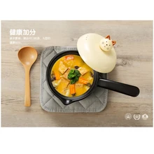 Милый мультяшный детский керамический горшок для молока, детское питание, добавка, сковорода, креативные одноразовые кастрюли, горячая утолщенная лапша, суп-горшок