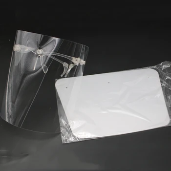 

Dental Face Protective Mask Kit 10pc Full Shield Visors + 1Frame Adjustable Detachable Anti-Fog Dustproof Dentistry Dentist tool