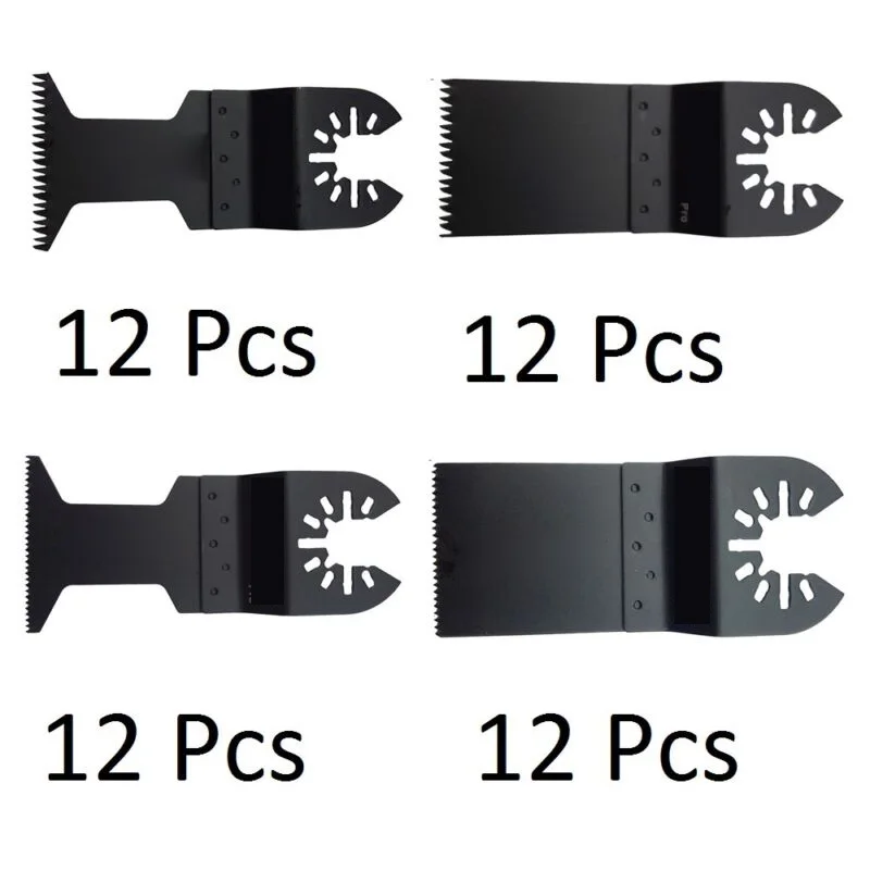 

48pcs/Set Oscillating Multi Tool Accessories Bi-Metal Wood/Soft-Metal For Fein Precision Tooth Tool for wood&soft-metal cutting