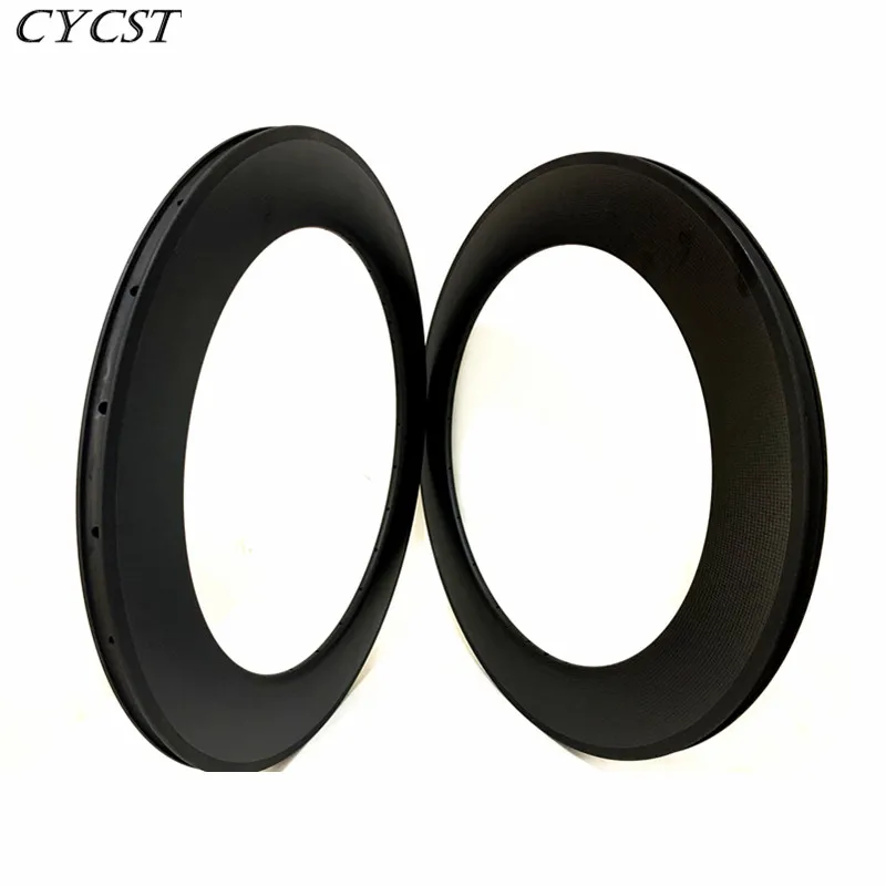 

700C 88mmx23mm width carbon rim 3k UD matte glossy clincher tubular carbon road rim Basalt brake bicycle rim free shipping