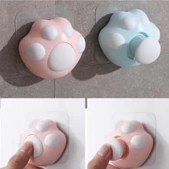 

Cute Paw Print Self-Adhesive Hooks Heavy Duty Reusable Wall Hook Hanger For Kitchen Bathroom