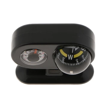 

2 in 1 Car Driving Navigation Compass + Thermometer Truck Direction Guide