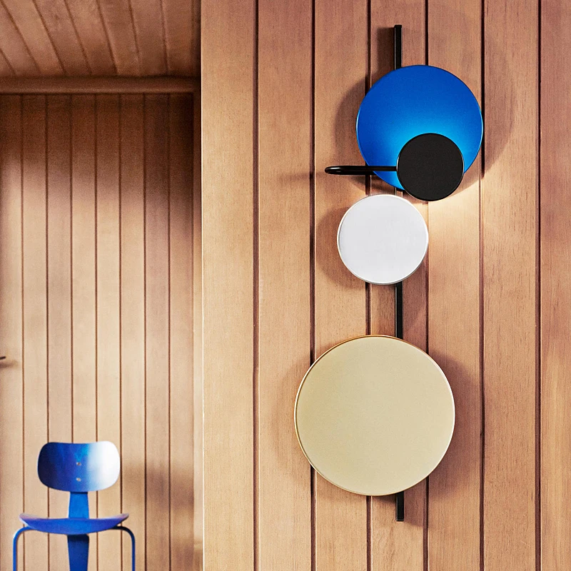 

Postmodern retro style creative Nordic LED wall lamp Postgraduate retro style creative Nordic wall light Black Golden