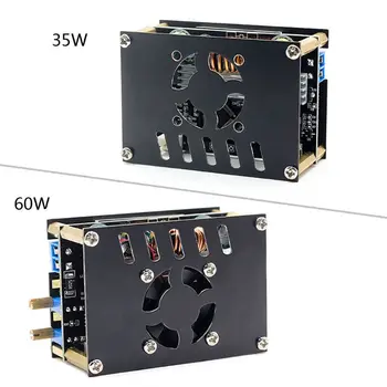 

DC 0.5-30V Automatic Boost Converter CC CV Power Module 60W with Fan 35W Adjustable Regulated Power Supply