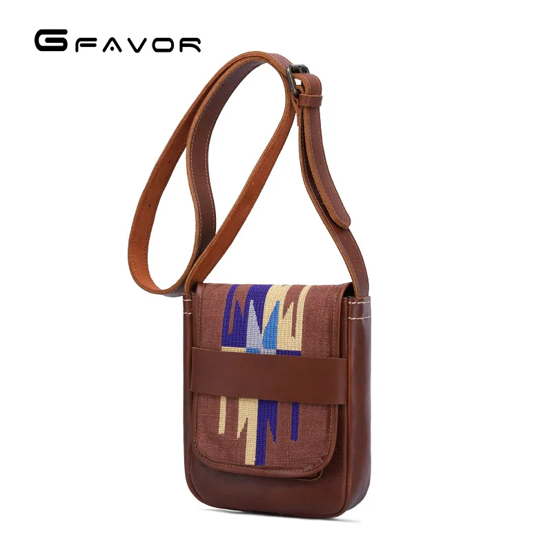 

SOURCE New Style MEN'S Real-leather Bag Full-grain Leather MEN'S Messenger Bag Embroidery Bag Origional Hot Selling