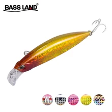 Bassland New Sinking Minnow Fishing Lure 30g 95mm Fishing Lures Sea Fishing Pesca Japan Hooks For Bass pike Hard Baits
