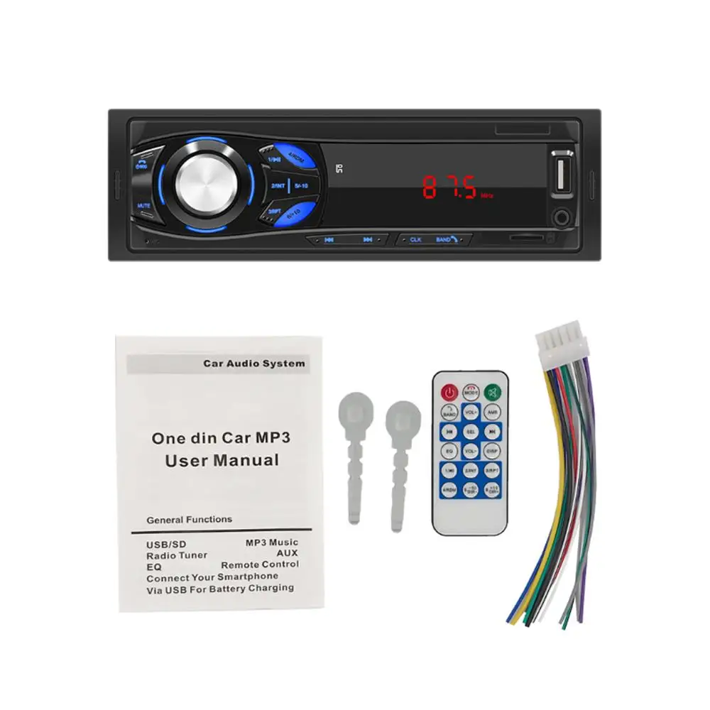 

Car Stereo MP3 Player Single 1 DIN FM Broadcast AUX TF Card U Disk Head Unit in Dash Digital Media Receiver Car MP3 Player