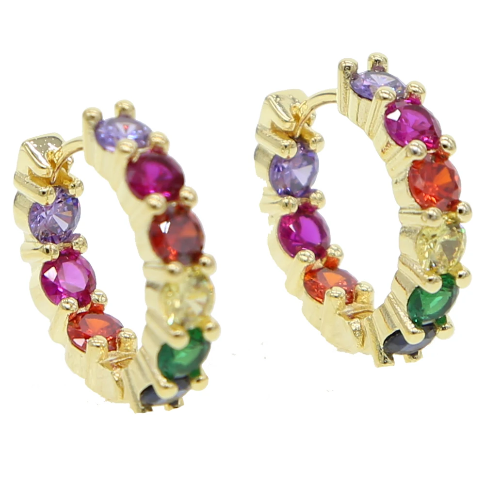 Женские серьги кольца из серебра 2021 пробы с фианитами|Серьги-кольца| |