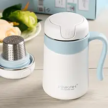 Термосы Из Нержавеющей Стали, термосы для офиса, термоизолированная чайная кружка, Термокружка с ручкой и крышкой