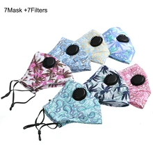 Print Men Mouth Mask  Reusable Dustproof Face Mask Fabric Mask mascarillas Winter Warm Mouth Cloth Mask Cap