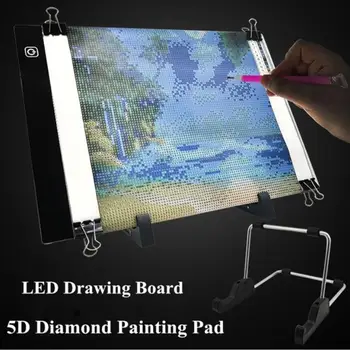 

Sturdy Foldable Diamond Painting Bracket Flat Bracket Support Fold Portable Telescopic Durable ABS Pad Board Copy Table Bracket