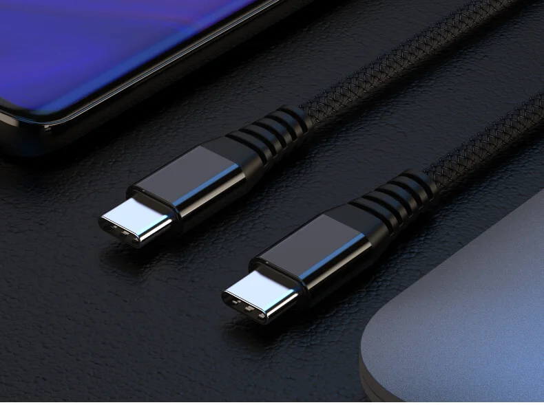 Hannord usb type C к USB C кабель с поддержкой PD 60 Вт Кабель для быстрой зарядки для MacBook Air/Pro samsung S10 Plus USB C кабель для передачи данных