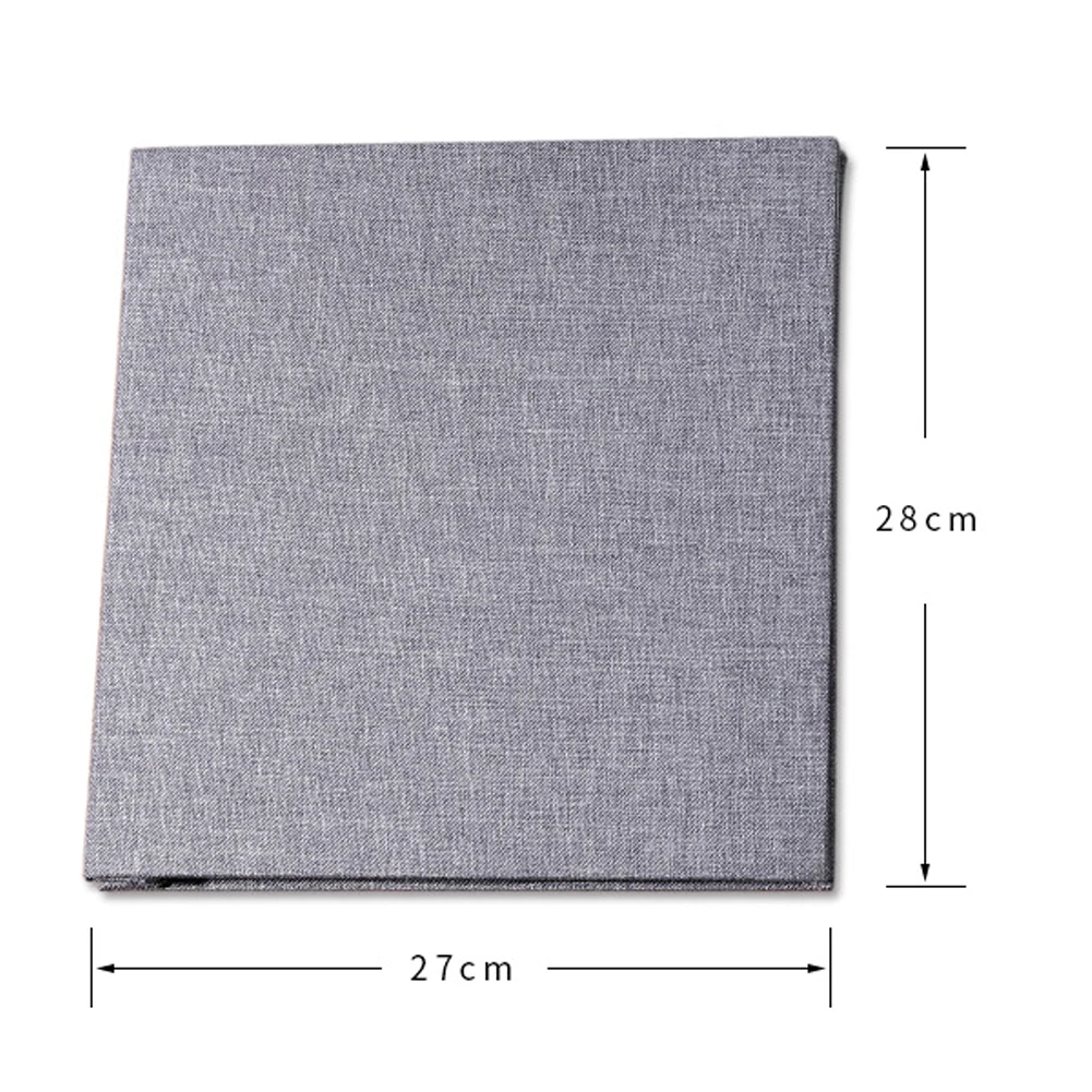 16inch Sticky Lovers Linen Wedding DIY Scrapbook Craft Handmade Paper Baby Anniversary Birthday Gift Memory Book Photo Album