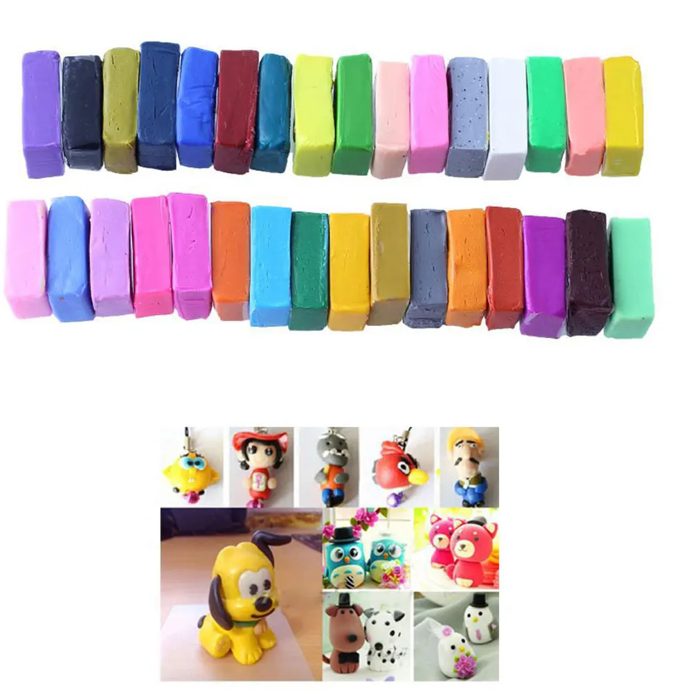 32 Color Colours Clay Kid Moulding DIY Block Toy Toy Gift