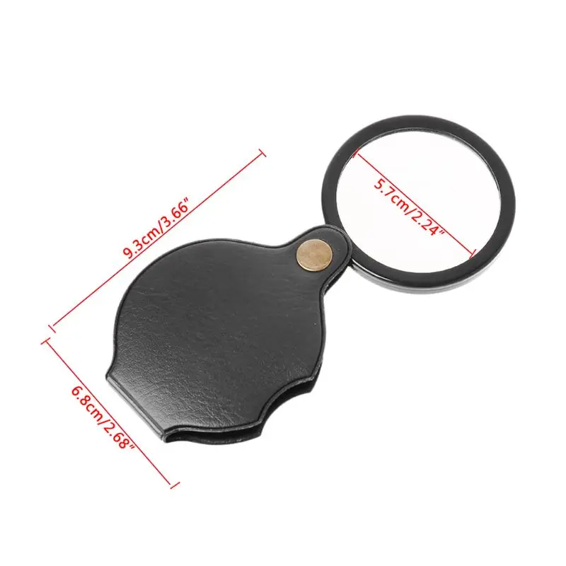 

10X Magnifier Lens Mini Portable Pocket Magnifier Foldable Reading Jewelry Magnifying Glass Loupe Lens