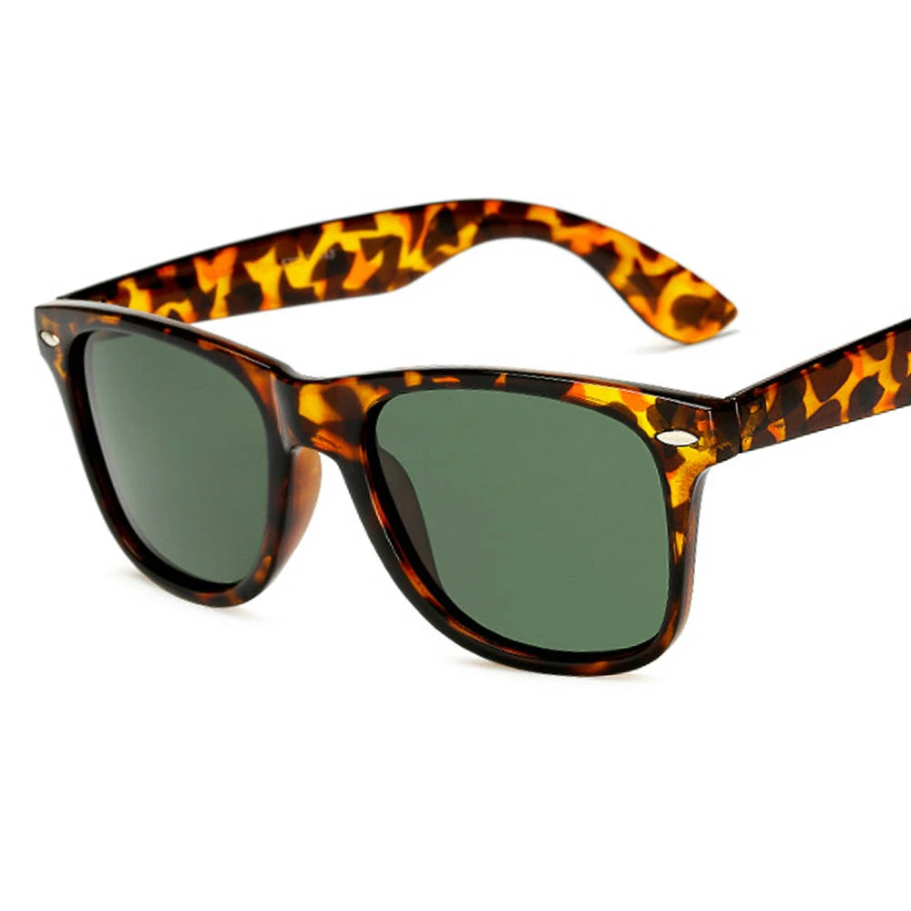 Брендовые поляризационные солнцезащитные очки для мужчин и женщин, солнцезащитные очки для вождения, модные дизайнерские солнцезащитные очки с покрытием UV400 Gafas Oculos De Sol - Цвет линз: leopard green