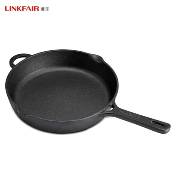 

Cast-iron frying pan non-stick non-coated household steak fried egg pot thicker induction cooker suitable for 2