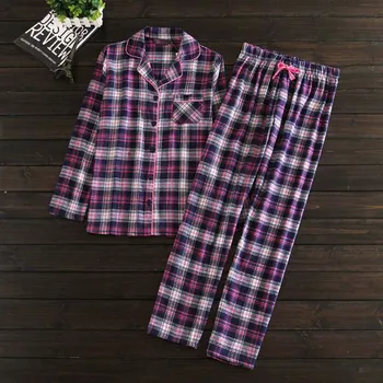 

Winter Women's Pajamas Warm Sexy Hot Print Stripe Pyjama Long Sleeve Shirts Pants 2Piece/Set Mom 2020 Fashion Homewear