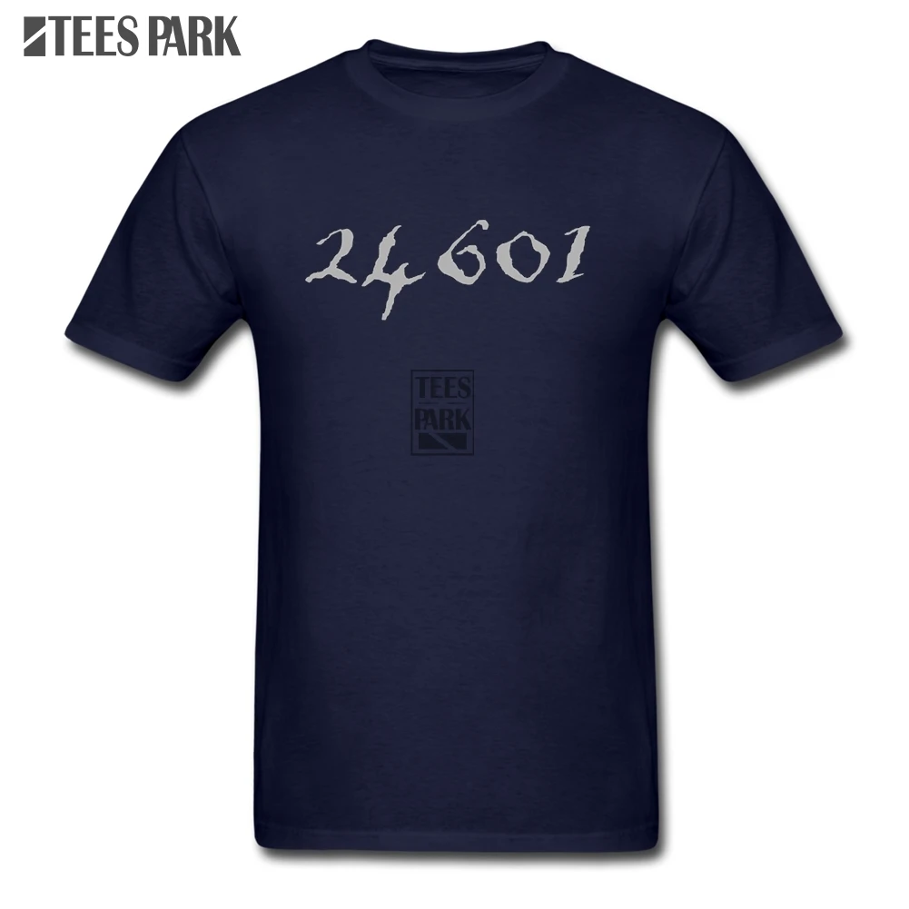 Street Wear T Shirt Prisoner 24601 Jean Valjean Theater Vintage Tees Man O-Neck Short Sleeve Tees Shirt Hot Sale Youth TShirt