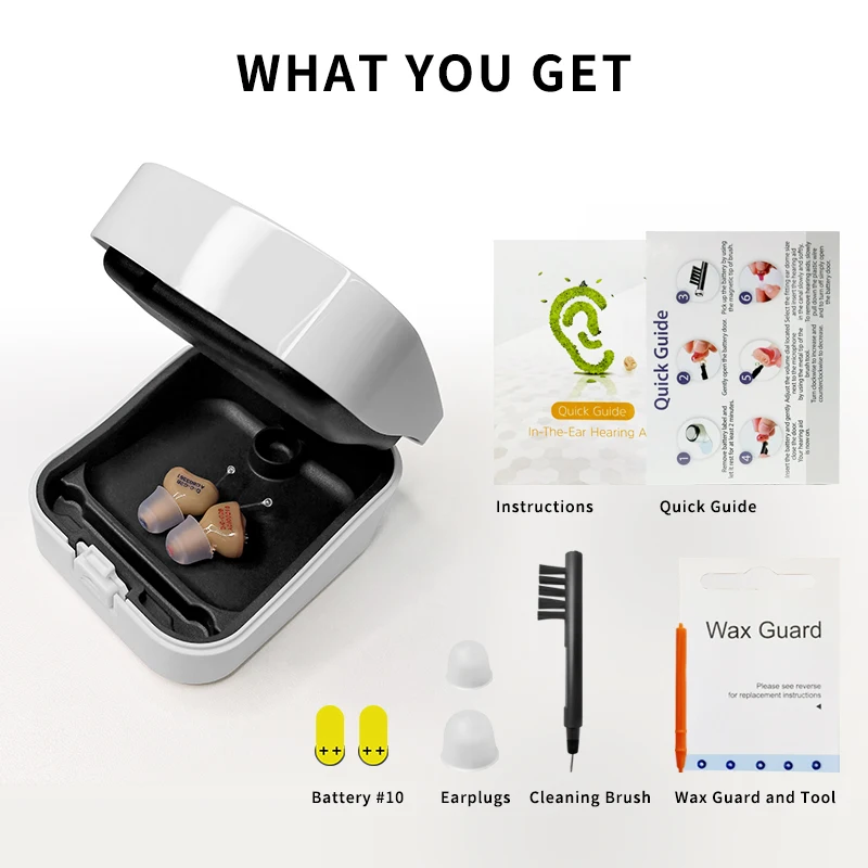 CIC Hearing Aids for Deafness/Elderly Micro Wireless Hearing Aid Invisible Hearing Aid Ear Sound Amplifier Audifonos Dropshippi 6
