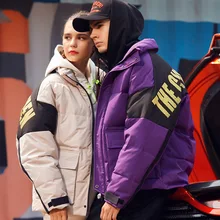Новинка, зимний пуховик, мужской, хип-хоп, короткий, теплый, пуховик, одежда, Мужское пальто, зимнее