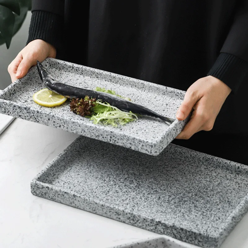 Big Size Geometric Concrete Tray Mold Rectangular Cement Decor Tray Mold Round Home Storage Epoxy Resin Clay Silicone silicone mold