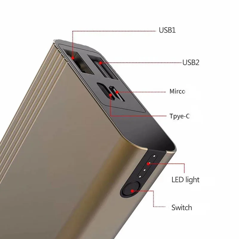10000 мАч Внешний аккумулятор быстрая зарядка для iPhone 7 8 XS MAX samsung Xiaomi Dual usb порты портативный внешний аккумулятор