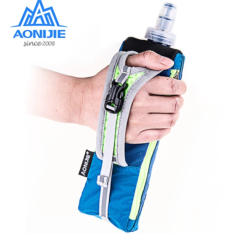 Running Hand-held Water Bottle Kettle Holder Wrist Storage Bag Hydration Pack Hydra Fuel Soft Flask Marathon Race