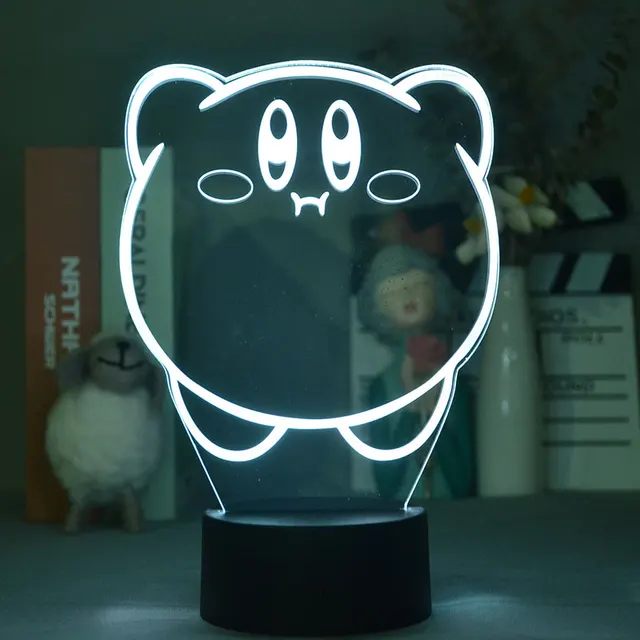 Kawaii 3D Kirby Night Light 3