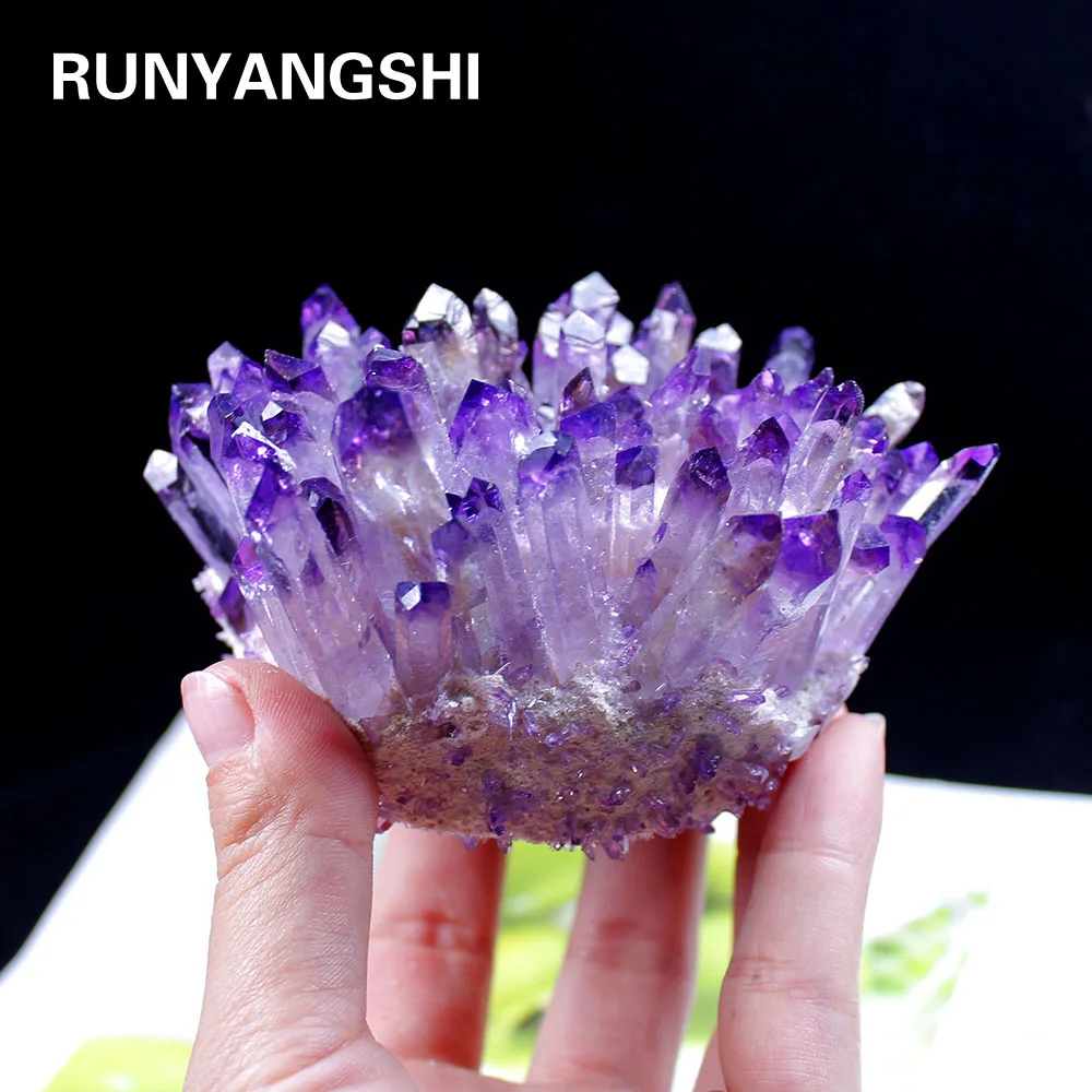 1pc Green Ghost Phantom Quartz Crystal Cluster Violet Rock Stones And Crystals Mineral Reiki Healing Specimen Synthetic Quartz Stones Aliexpress