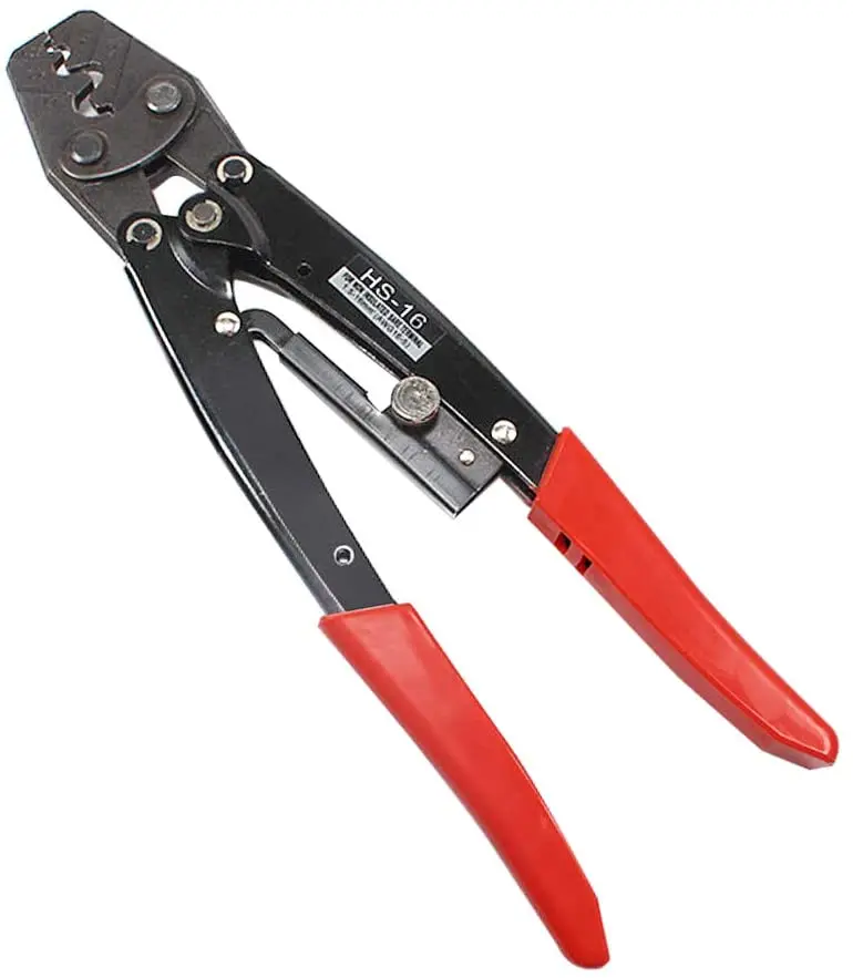HS 16 Crimping Pliers Cable Lug Crimper Tool Bare Terminal Wire Plier