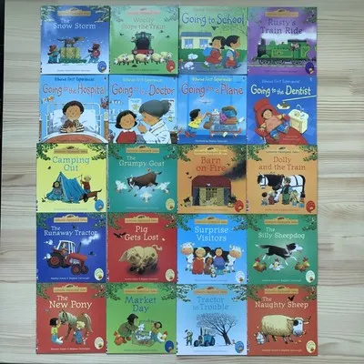  20pcs/set 15x15cm Picture English Books For Children And Baby Famous Story English Tales Series Of 