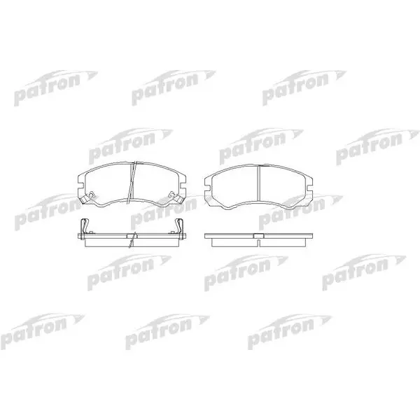 Колодки тормозные дисковые передн ISUZU: TROOPER 00-, TROOPER ве