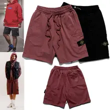 2021 primavera e verão bordado bússola logotipo lado bolso shorts na moda calças masculinas e femininas shorts