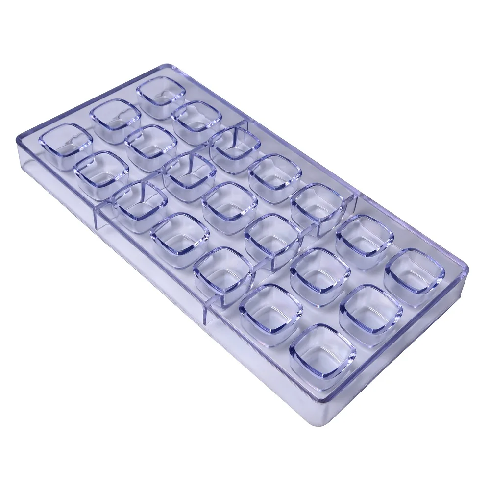 

Free Shipping Plastic 21 Cavities Square Shape Form Cooking Chocolate Mould DIY Baking Mold CC0003