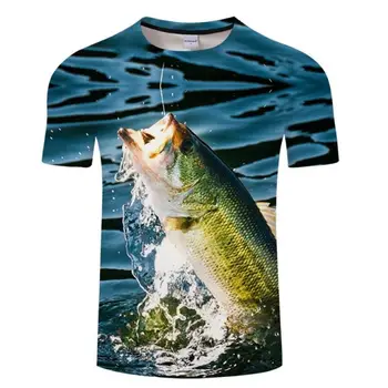 

2020 New fish 3d printed tshirt Men t shirt 3d t-shirt Casual Top Short Sleeve T Shirts Tops Tee 2xs-4xl