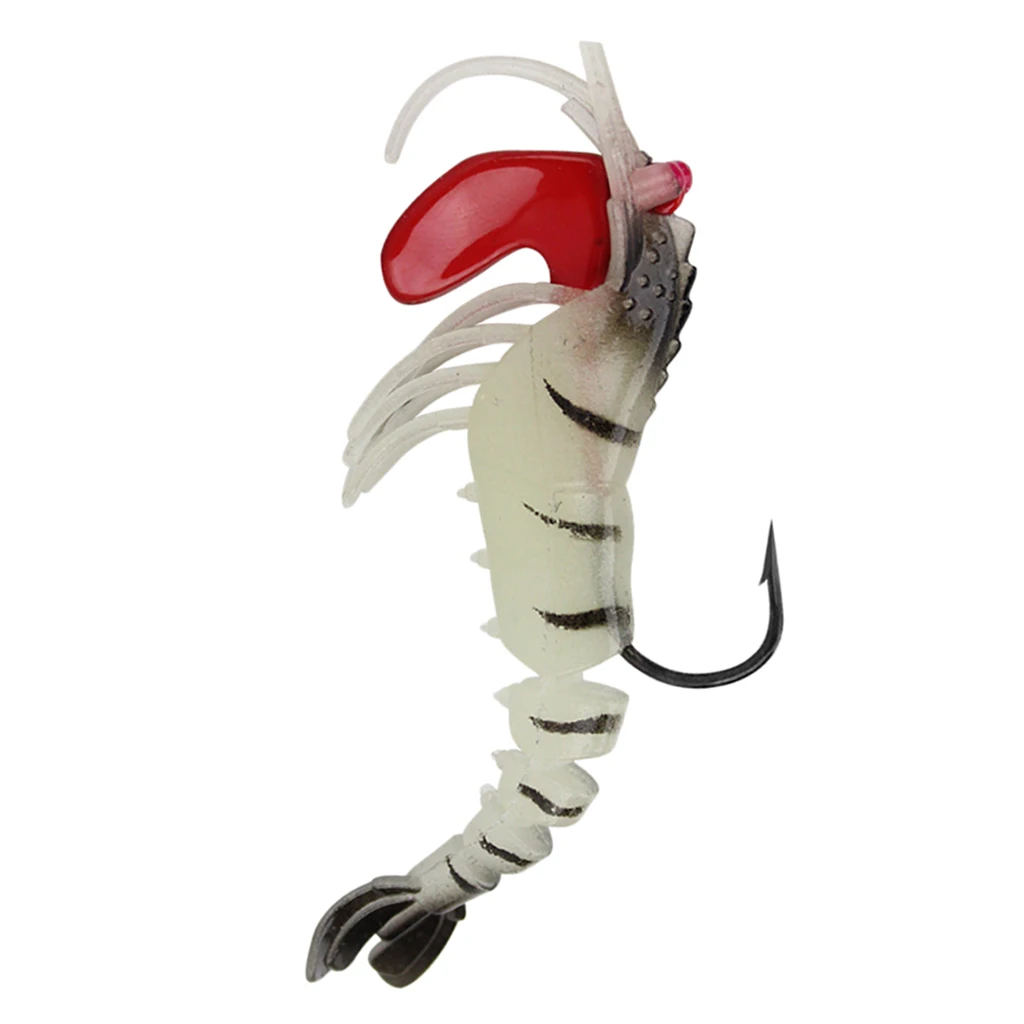 Multi Jointed Shrimp Lure Lifelike Luminous Soft Baits Saltwater Freshwater