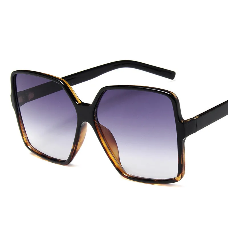 

NYWOOH Vintage Square Sunglasses Women Men Luxury Brand Oversize Sun Glasses Gradient Black Brown Big Frame Eyewear Female Male