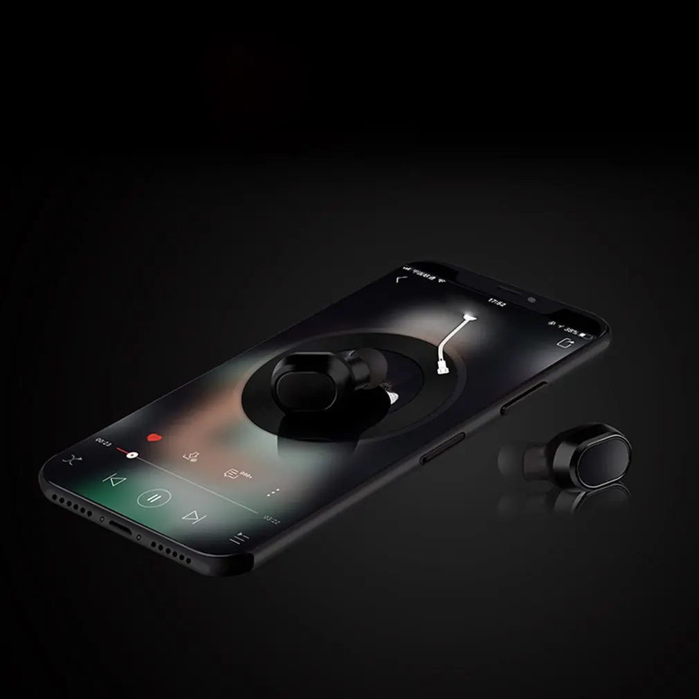 ONLENY TWS-18 Bluetooth беспроводная гарнитура наушники мини-вкладыши магнит зарядное устройство коробка металлическая музыка спорт телефон громкой связи HD микрофон