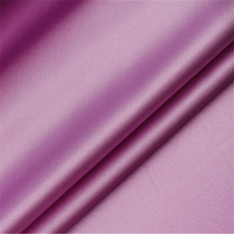 3 pink purple 19momme 108 см шелк стрейч атласная ткань шелк спандекс из шелкового шармеза эластичный герцогиня Сатин гладкое ощущение для вечерних платьев - Цвет: 3 pink purple