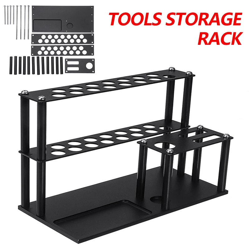 

1PCS Black Iron RC Car Model Metal Tools Socket Tray Holder Screwdriver Plier Scissor Hand Tools Storage Rack
